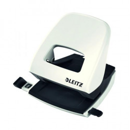 Leitz NeXXt WOW Metal Office Hole Punch 30-Sheet Pearl White