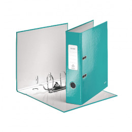 Leitz Wow Lever Arch File A4 85mm Ice Blue [Pack of 10]