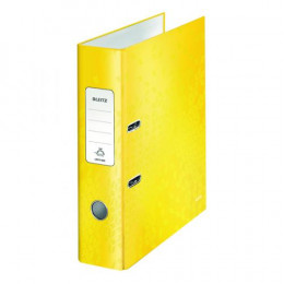 Leitz 180 WOW Lever Arch File A4 80mm Yellow [Pack of 10]