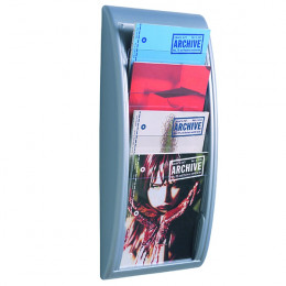 FastPaper Quick Fit Wall Display 4 x A4 Silver