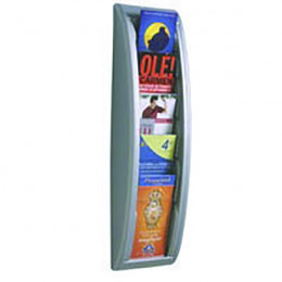 FastPaper Quick Fit Wall Display 5 x DL Silver