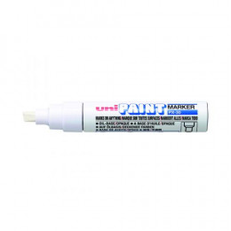 Unipaint PX-30 Paint Marker Broad Chisel White [Pack of 6]