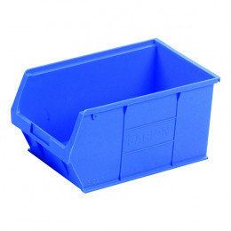 Small Parts Container 205x350x182mm Louvered Value 12 Blue