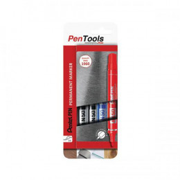 Pentel N50 Permanent Marker Bullet Assorted [Pack of 4]