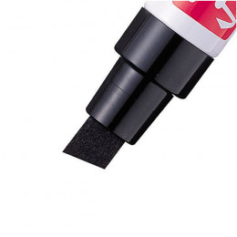 Pentel Marker Chisel Tip Black M180/6-A [Pack of 6]