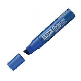 Pentel Marker Chisel Tip Blue M180/6-C [Pack of 6]