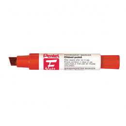 Pentel M180 Marker Chisel Tip Red [Pack of 6]