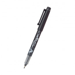 Pilot V Sign Pen Black [Pack of 12]