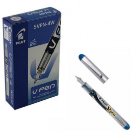 Pilot V Disposable Fountain Pen Black [Pack of 12]