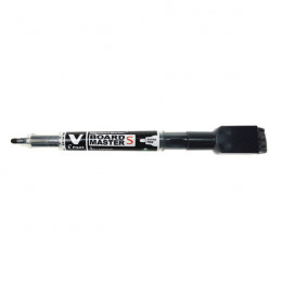 Pilot V Board Master Drywipe Marker with Eraser End Black [Pack of 10]