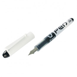 Pilot V Disposable Fountain Pen with Erasable Ink Black [Pack of 12]