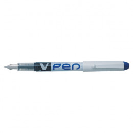 Pilot V Disposable Fountain Pen with Erasable Ink Blue [Pack of 12]