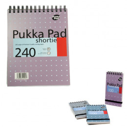 Pukka Shortie Metallic A5 Writing Pad 80g [Pack of 3]