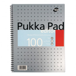 Pukka Editor Metallic A4 Writing Pad 80g [Pack of 3]