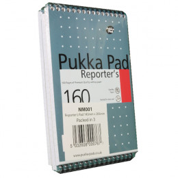 Pukka Reporters Shorthand Notebook 160 Pages [Pack of 3]