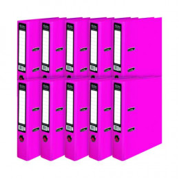 Pukka Brights Lever Arch File A4 Pink [Pack of 10]
