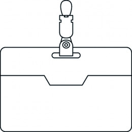 Security Name Badge 60x90mm [Pack of 25]