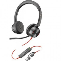 HP Poly Blackwire 8225 USB-C Stereo Headset with USB-A Adapter
