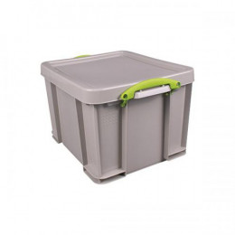 Really Useful 35L Stacking Box Recycled Grey