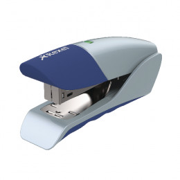 Rexel Gazelle Half Strip Stapler Silver and Blue