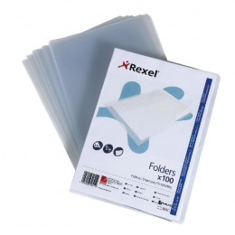 Rexel Superfine Folder Clear [Pack of 100]