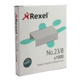 Rexel Heavy Duty Staples No 23 8mm [Pack of 1000]