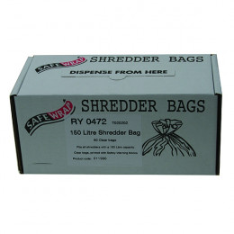 Safewrap Shredder Bags 150 Litre [Pack of 50]
