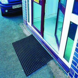 Rubber Ring Mat 1000x1500mm Black