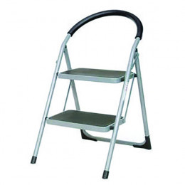 Step Ladder 2 Tread Grey and Blue