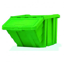 Heavy Duty Storage Bin with Lid Green