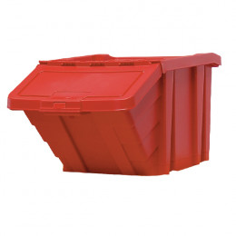 Recycle Storage Bin and Lid Red