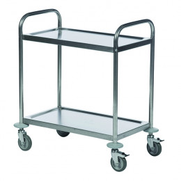Trolley 2 Shelf 600x400mm Silver