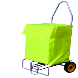 Folding Mail Trolley 100kg Yellow