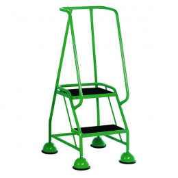 Step Ladders 2 Treads Green 1185mm High