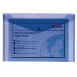 Snopake Polyfile Foolscap Electra Blue [Pack of 5]