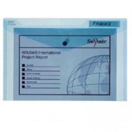 Snopake Polyfile Foolscap Blue [Pack of 5]