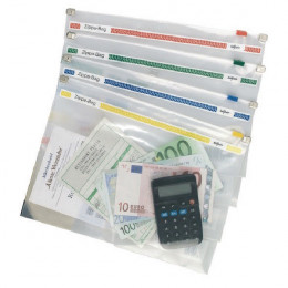 Snopake Zippa Bag for A4 355x235mm Assorted [Pack of 25]