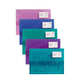 Polyplus Wallet Electra A4 Assorted [Pack of 5]