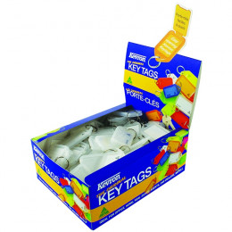 Clicktag Plastic Clear Kevron [Pack of 100]