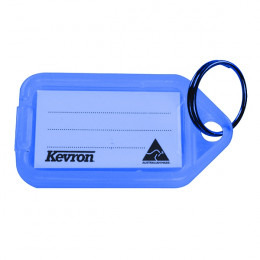 Clicktag Plastic Blue Kevron [Pack of 100]