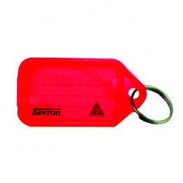 Clicktag Plastic Red Kevron [Pack of 100]