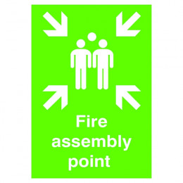 Safety Sign:Fire Assembly Point A2 PVC