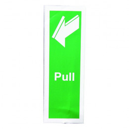 Safety Sign:Pull 150x50mm Self Adhesive