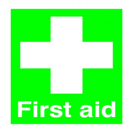 Safety Sign:First Aid 100x250mm PVC