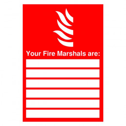 Fire Sign:Your Fire Marshall Are 297x210mm PVC