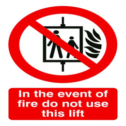 Prohibition Sign:Do Not Use Lift A5 PVC