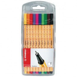Stabilo Point 88 Fineliner Assorted [Wallet of 10]