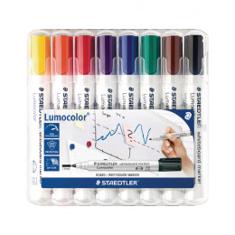 Staedtler Lumo 351 Drywipe Assorted [Pack of 8]
