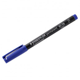 Staedtler Lumocolor Fine Permanent Blue [Pack of 10]
