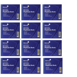 Silvine Receipt Book 4.125x5 Inches Duplicate [Pack of 12]